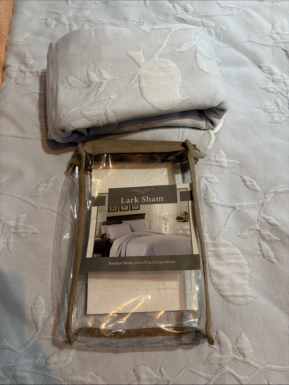 White Embroidered Floral Comforter with sham- Classic Home Bedding